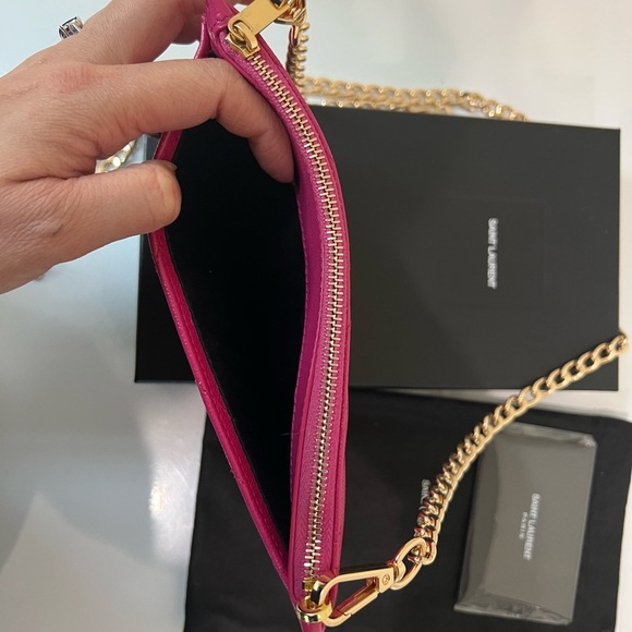 Reserved - Yves Saint Laurent monogram pink clutch and crossbody - Picture 4 of 12